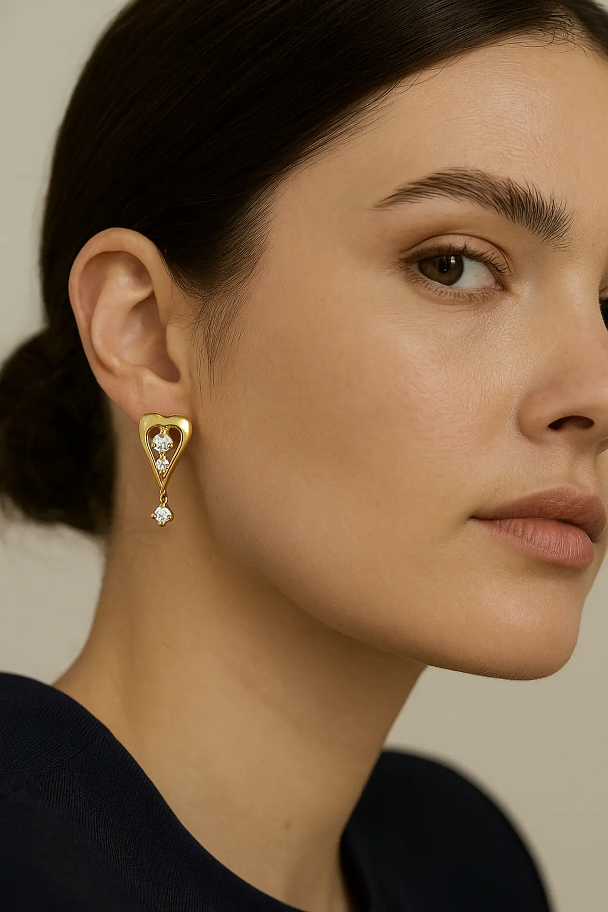 Stardust Path Climber: A curve of tiny gemstones that follows the outer edge of the ear cartilage.